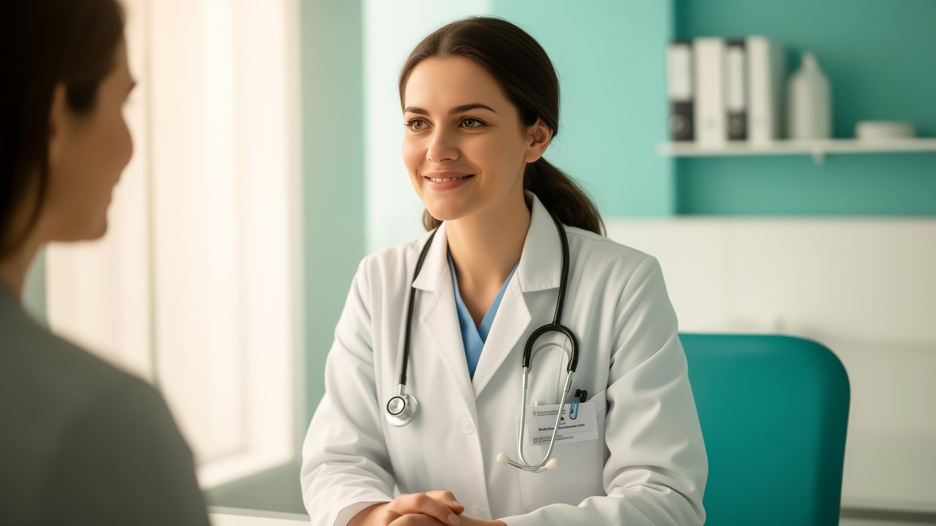 Doctor consulting with a patient at Meridian Health Clinic